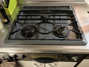 京都キッチン取付け隊　ガスコンロの取替　施工前
